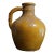 Rustic French 20th Century Pottery Jug With Yellow Glaze For Sale
