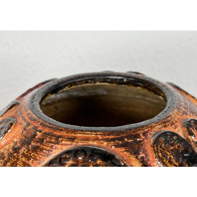 Mid-Century Modern Danish Studio Pottery Mushroom Vase in Stoneware by Haico Nitzsche for Søholm, 1960s For Sale - Image 4 of 18