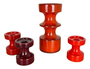 Pottery Candleholder by Cari Zalloni for Steuler, Germany, 1970s, Set of 4