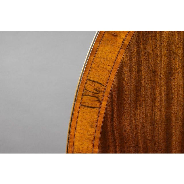 Wood Vintage Regency Style Mahogany Dining Table, 1920 For Sale - Image 7 of 8