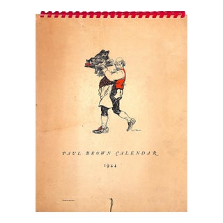 Paul Brown X Brooks Brothers Calendar 1944 For Sale