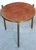 Metal Mastercraft Bronze and Suede Side Table, USA, circa 1970s For Sale - Image 7 of 12