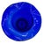1980s 1980s 9” Tall Dark Cobalt Blue Art Glass Hand-Blown Vase W/ Ruffle Top For Sale - Image 5 of 5