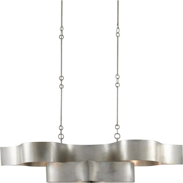 Grand Lotus Chandelier Currey & Company Oval For Sale - Image 9 of 9