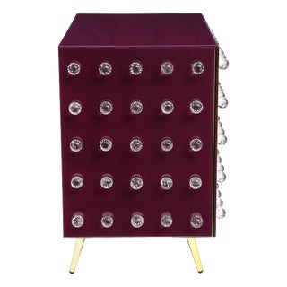 Purple Cabinet in Murano Glass from Justfurnituress SRL For Sale