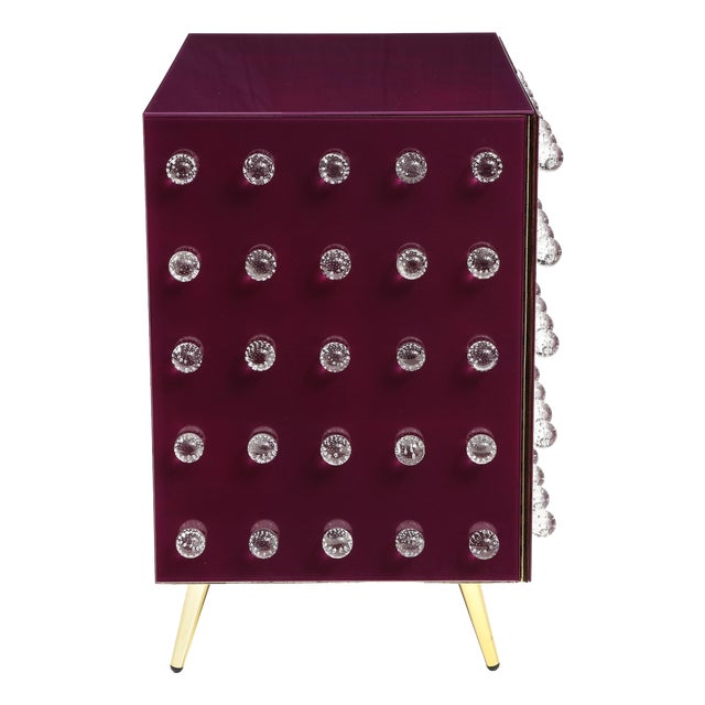 Purple Cabinet in Murano Glass from Justfurnituress SRL For Sale