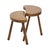 Vintage Wooden Kidney-Shaped Nesting Tables Wood, 1960s, Set of 2 For Sale - Image 6 of 17