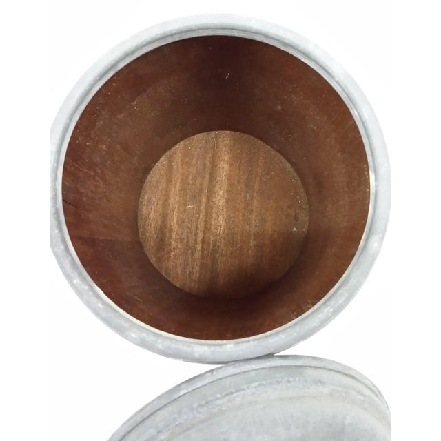 Antique Galvanized Steel Tobacco Canister For Sale - Image 10 of 10