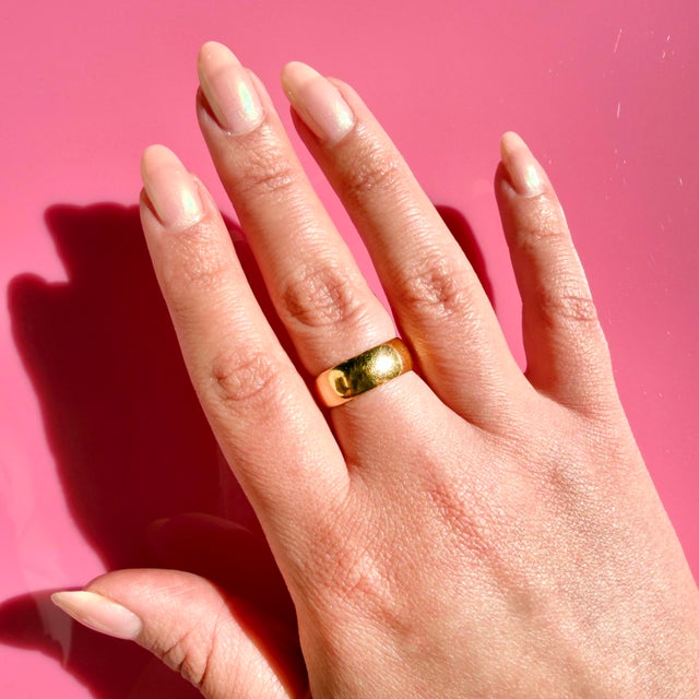 Late 20th Century Victorian Gold Band, Size 6.5 For Sale - Image 9 of 12