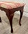 Vintage Bombay Company Queen Anne Style Upholstered Footstool For Sale - Image 4 of 14