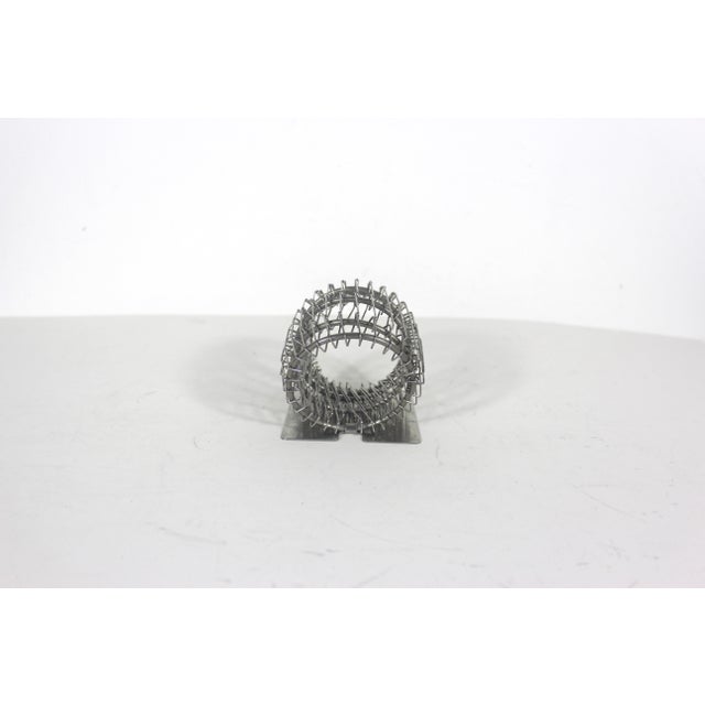 Vintage Wire Flower Frog for Ikebana Arrangements, Hairpin Flower Holder, Unique, Unusual, Perfect Arrangers For Sale - Image 4 of 6