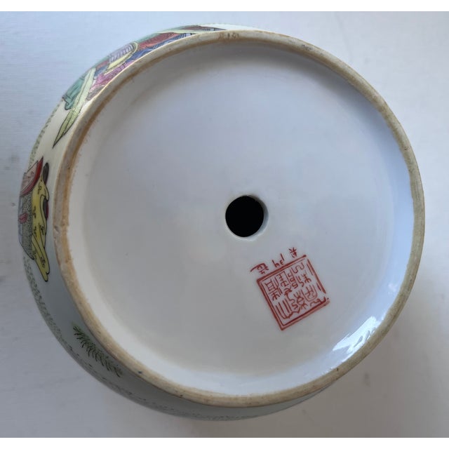 Chinese 'Famille Verte' Porcelain Cachepot-Quianlong Mark For Sale In New York - Image 6 of 8