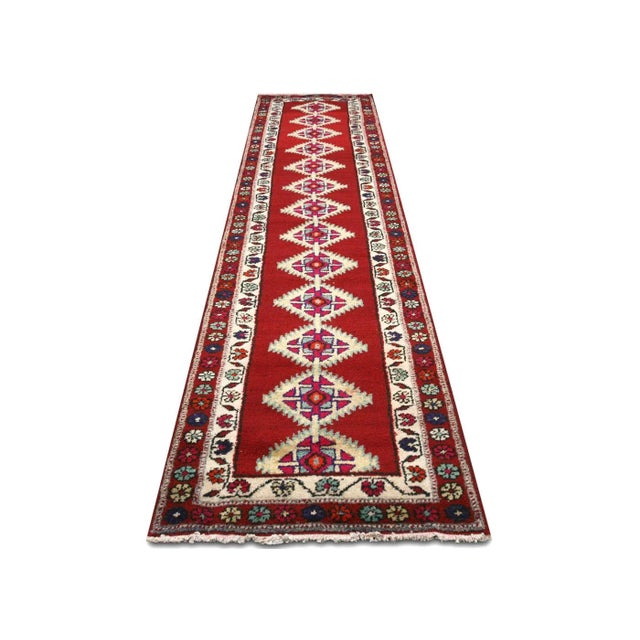 1960s Turkish Oushak Runner For Sale In Los Angeles - Image 6 of 7