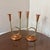 1970s Danish Style Brass and Copper Candlesticks ~ a Pair For Sale In Atlanta - Image 6 of 8