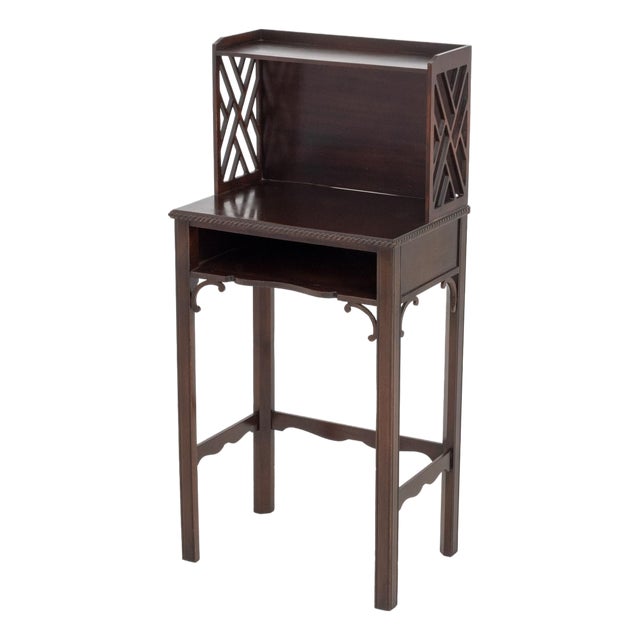 Chinese Chippendale Style Mahogany Desk For Sale