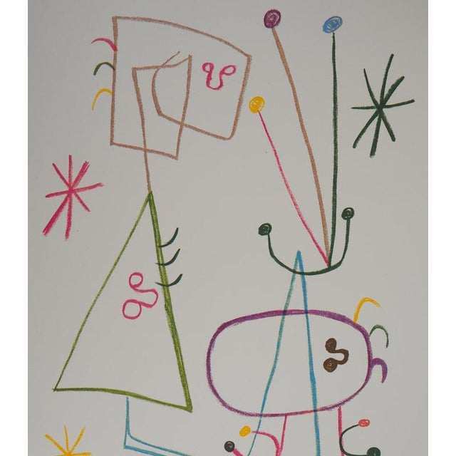 Modern Joan Miro, Star Family, Lithograph For Sale - Image 3 of 6
