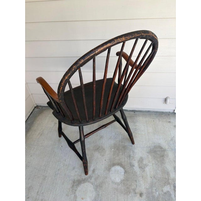 Collection of Three Painted 19Thc Philadelphia Windsor Chairs -3 For Sale In Los Angeles - Image 6 of 11