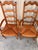 Wood Vintage French Country Ladder Back Rush Seats Armchairs, Set of 4 For Sale - Image 7 of 12