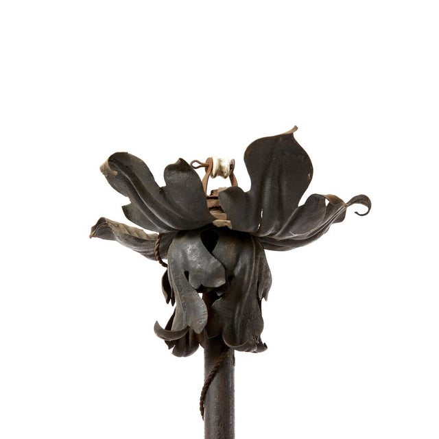 Wrought Iron Chandelier, 1890s For Sale - Image 3 of 7