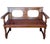 Vintage Spanish Castilian Style Oak Bench, 1920 For Sale - Image 11 of 11
