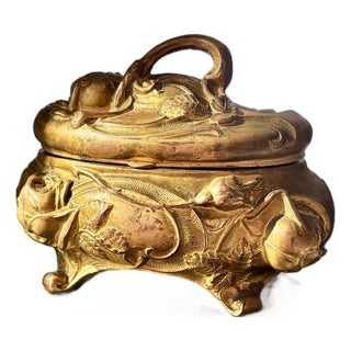 Antique Art Nouveau Jewlery Box For Sale