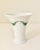 Late 20th Century Small Vintage Furstenberg Germany White Vase With Green Wreath Design For Sale - Image 5 of 5