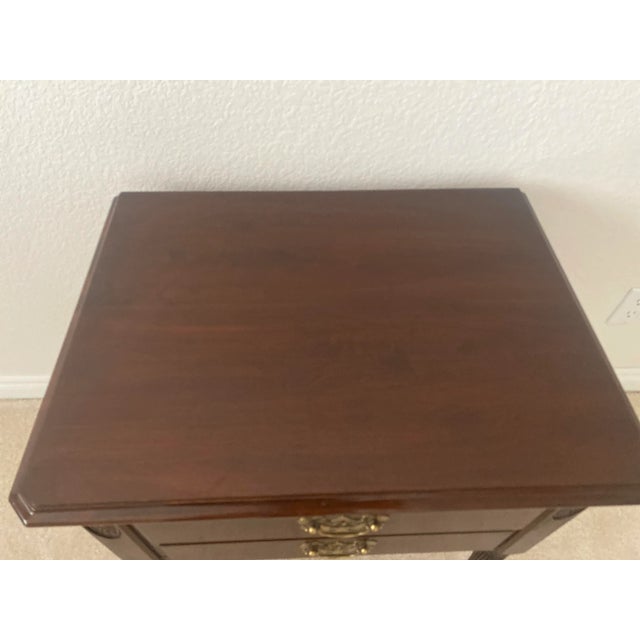 Ethan Allen Georgian Court Cherry Night Table Excellent Condition For Sale - Image 11 of 12