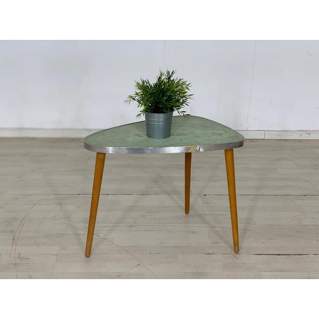 Brown Vintage Kidney Flower Table For Sale - Image 8 of 8