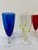Mid-Century Modern Mid-Century Baccarat Multi-Color Crystal Wine Glasses with Twisted Stems, France, 1960s, Set of 7 For Sale - Image 3 of 8