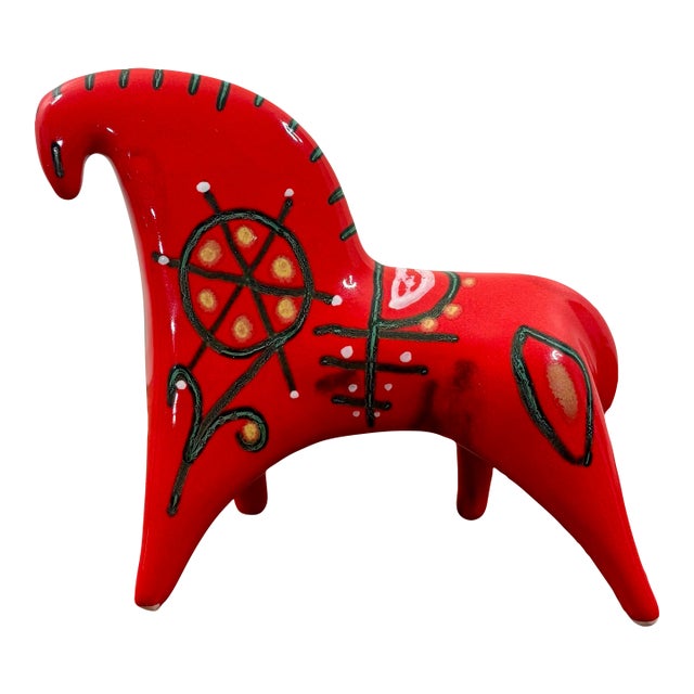 1950s Italian Modernist Ceramic Horse Sculpture, Hand Made in Italy For Sale