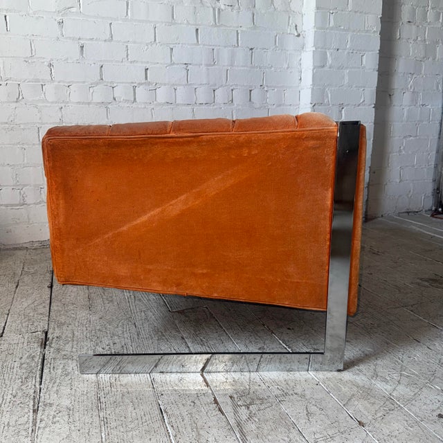 Milo Baughman Cantilever Lounge Chair For Sale In Cleveland - Image 6 of 12