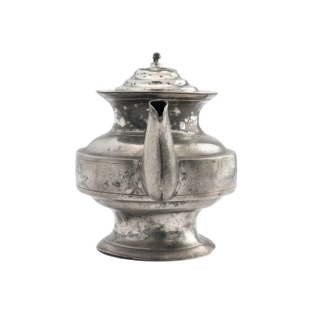 American American Pewter Tea Pot, 1820 For Sale - Image 3 of 13