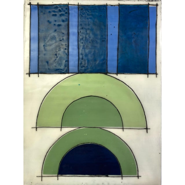 Original Encaustic Mixed Media Set by Gina Cochran - "Hello Darling!" - 9 Panels For Sale - Image 10 of 11