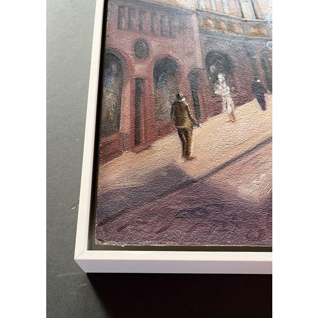 1940s Emil Ross, the View of the Cathedral in Frankfurt Am Main from the Market, 1946, Oil on Canvas, Framed For Sale - Image 5 of 9