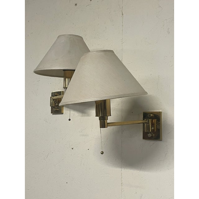 Vintage Brass Wall Lamps, 1970s, Set of 2 For Sale - Image 13 of 18