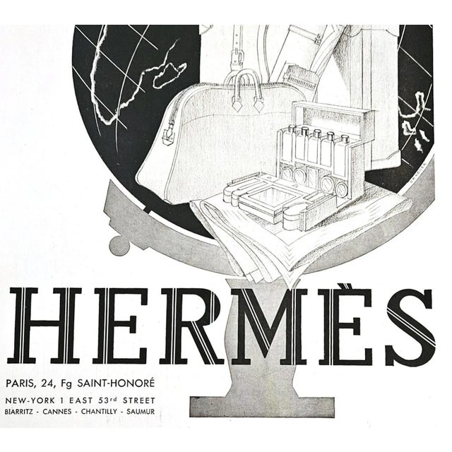 Contemporary 1931 French Art Deco Hermes Travel, Golf Advertisement Print, Rare For Sale - Image 3 of 3