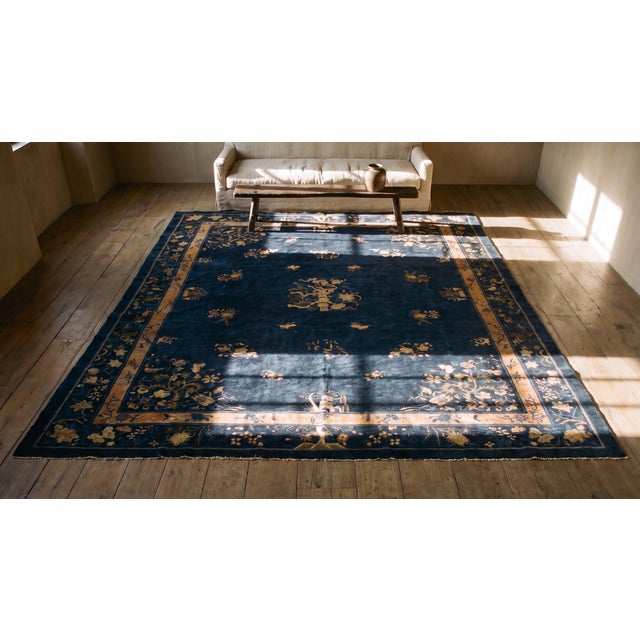 Early 20th Century Chinese Peking Carpet ( 9'2" x 11'6" - 280 x 350 ) For Sale - Image 10 of 11