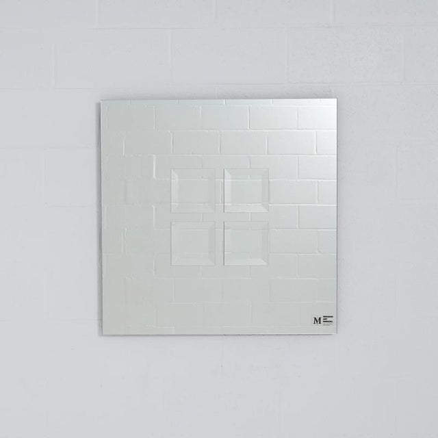 This unique square mirror was designed by Belgian artist Michel Martens (1921-2006), one of the most fascinating in post-...