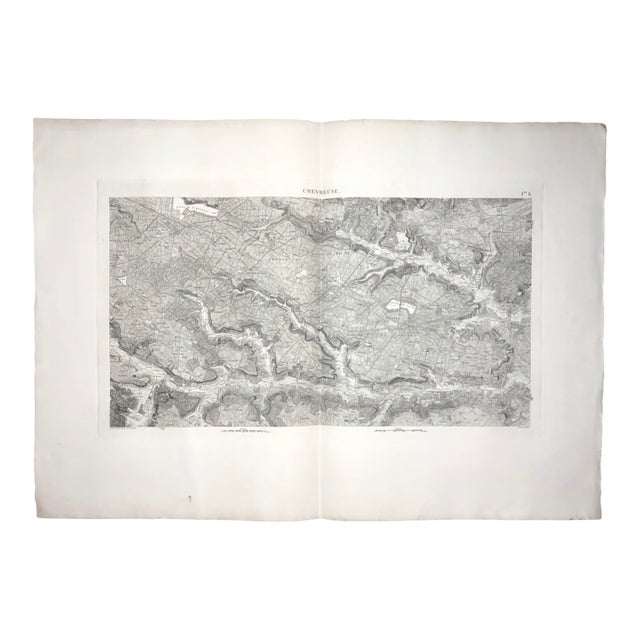 Oversized Antique Louis XVI 1807 Map of Imperial Hunts of Versailles For Sale