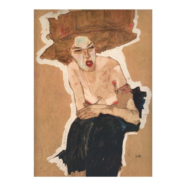 Egon Schiele Lithograph 6 the Spiteful One 1968 For Sale