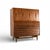 This 1960s vintage mid century modern highboy dresser by American of Martinsville from the Dania Collection features a...