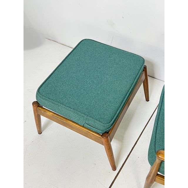 C. 1960s Danish Reclining Lounge Chair and Ottoman For Sale - Image 10 of 12