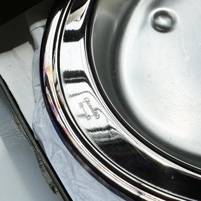 Mid-Century Modern Christofle Silver Plated Casserole Dish: French 'Bake N Serve' with Box For Sale - Image 3 of 4