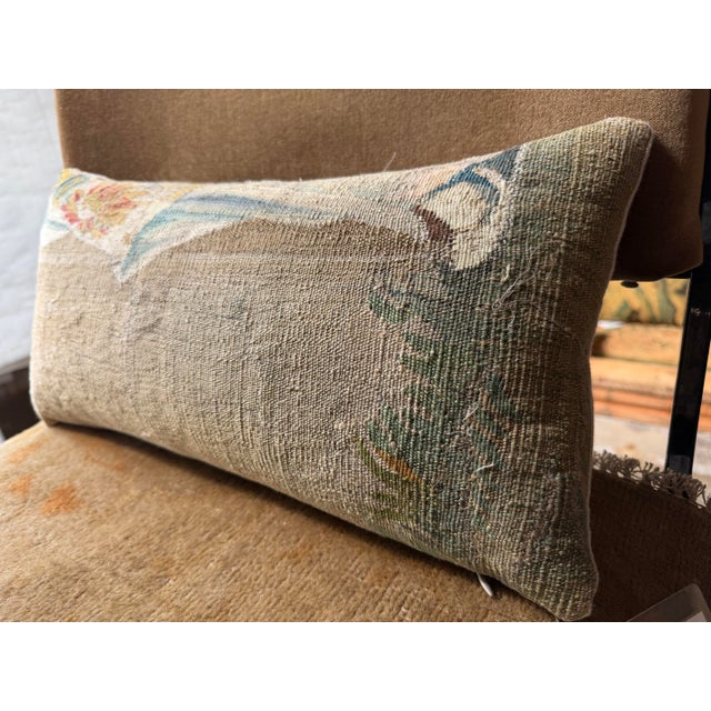 Baroque 17th Century Brussels Tapestry Pillow With Baroque For Sale - Image 3 of 6