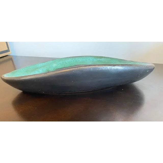 Mariana Van Allesch 1940s American Studio Pottery Leaf Bowl For Sale - Image 11 of 13