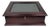 Vintage 1994 Bombay Company Mahogony Wood Glass Top Display Shadow Box Green Velvet Interior For Sale