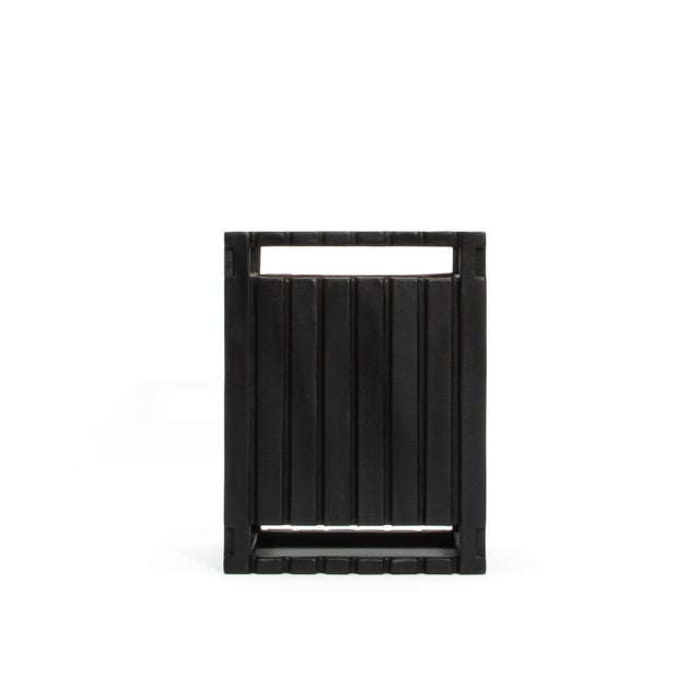 Modern Waste Bin in Black Oak by R&y Augousti For Sale - Image 3 of 7