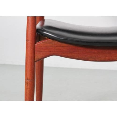 Mid-Century Modern Danish Armchair in Teak Model Captain 66 attributed to Erik Buck, 1950s For Sale - Image 14 of 18