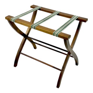 1970s Vintage Boho Chic English Style Folding Luggage Rack For Sale