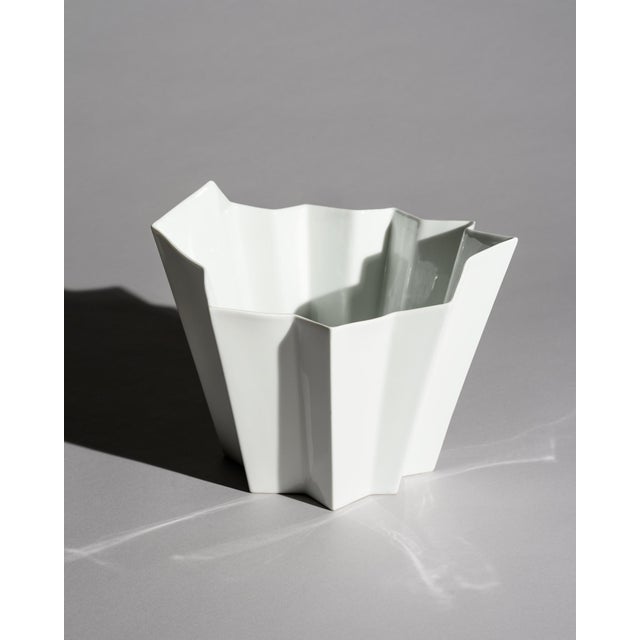 Hutschenreuther “Archais” Porcelain Vase by Heinrich Fuchs, Germany, c. 1970s A striking sculptural porcelain vase from...